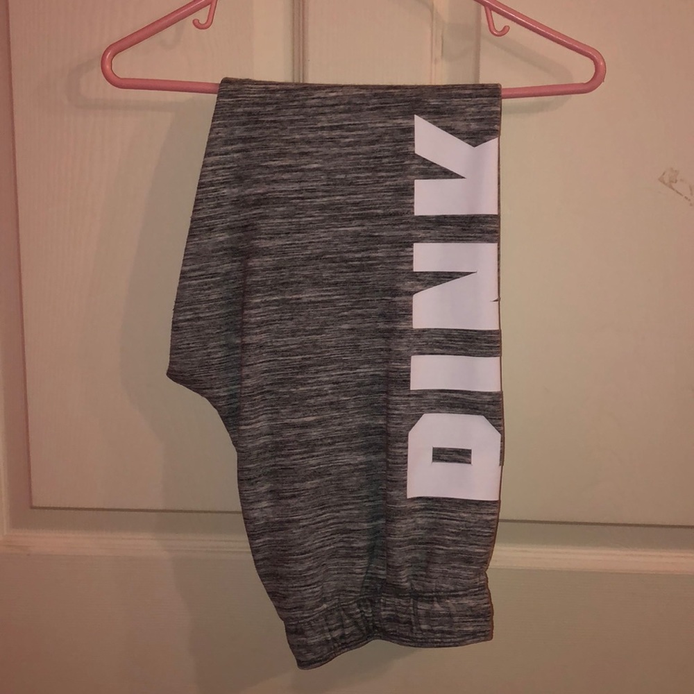 gray PINK joggers